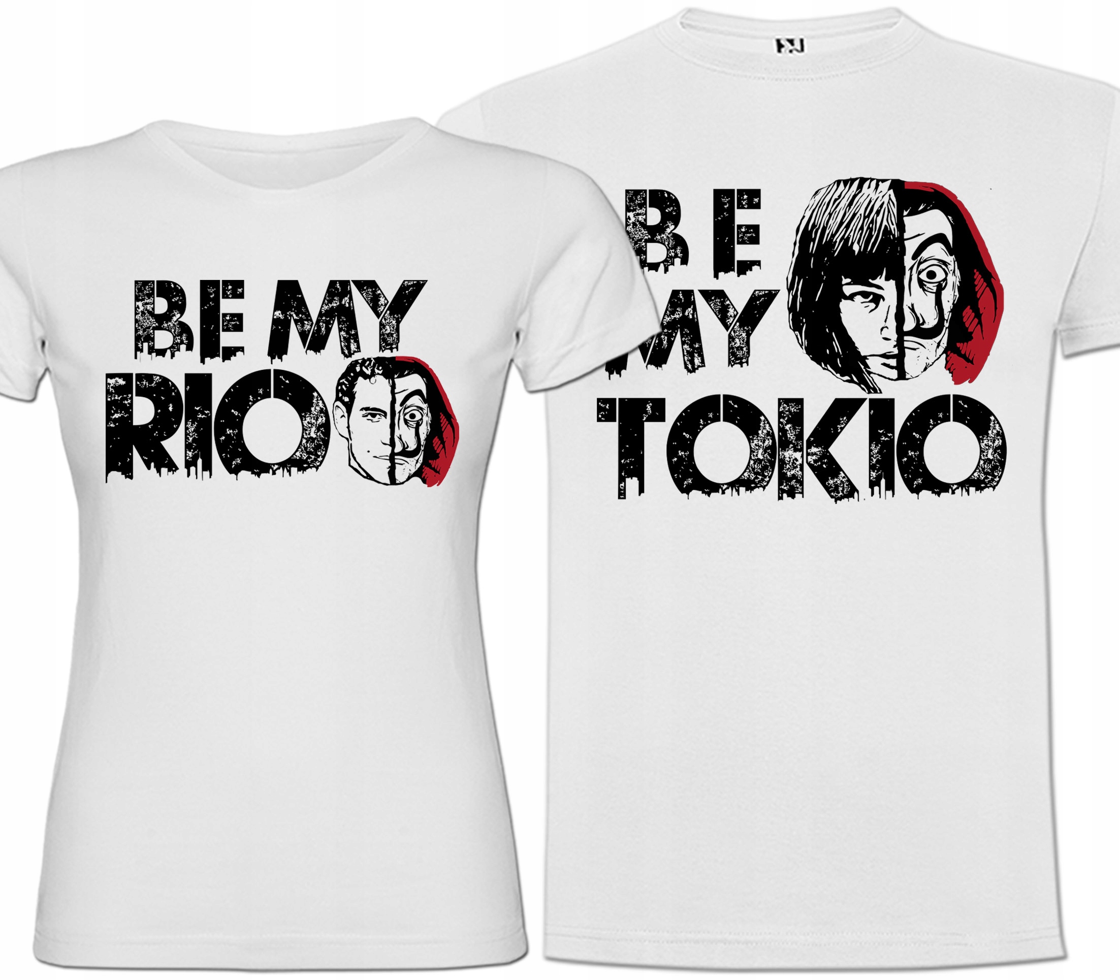 ZESTAW KOSZULEK DLA MĘŻA ŻONY ZAKOCHANEJ PARY NA WALENTYNKI ROCZNICĘ M Marka Rebel Tshirt