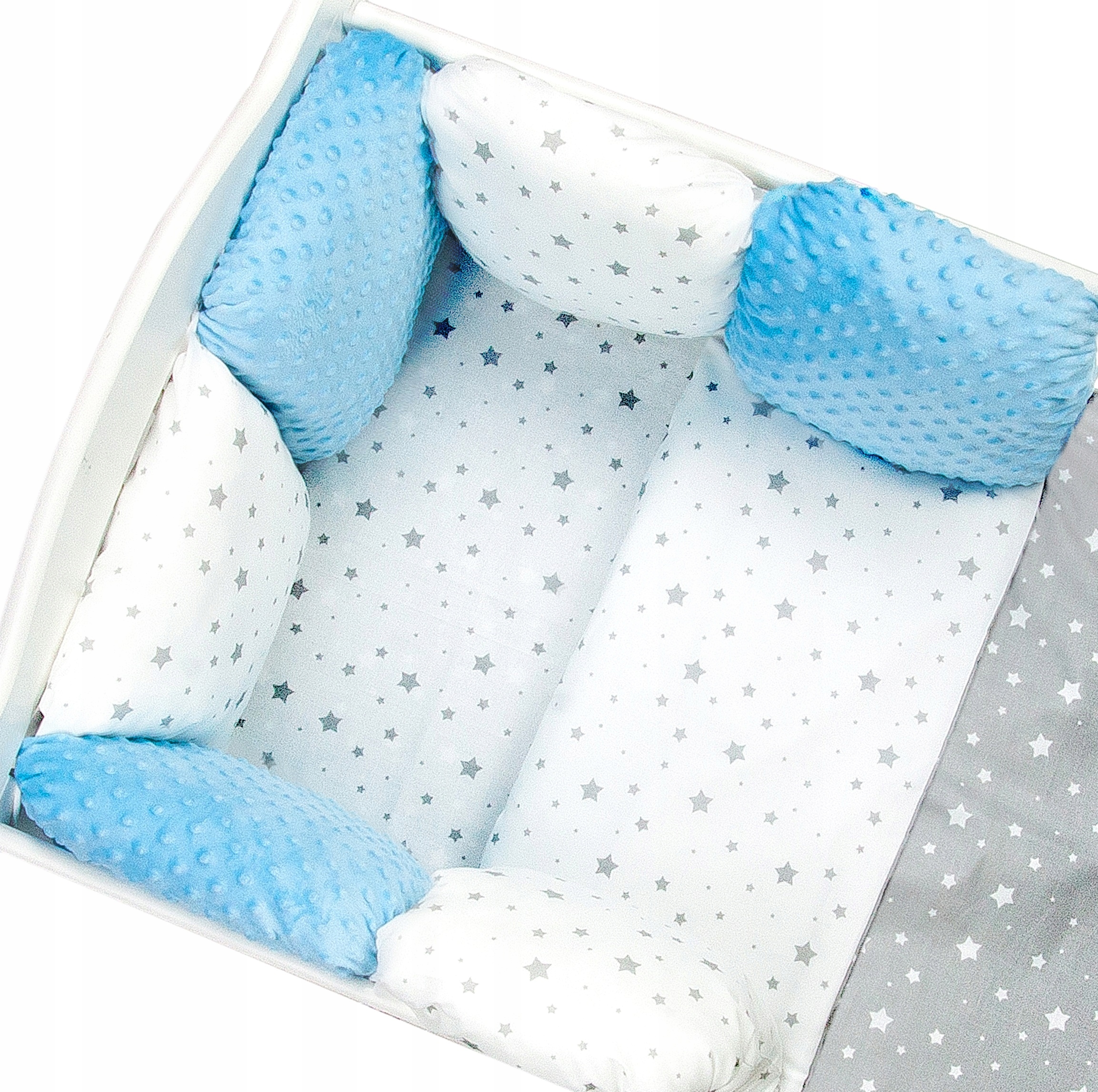 

10CZ. Kpl. Pościeli Do Łóżeczka 90X120CM Minky