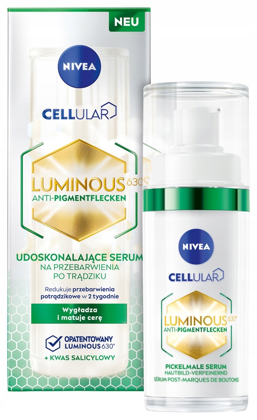 Nivea Cellular Luminous 630 sérum proti pigmentovým skvrnám po akné 30 ml
