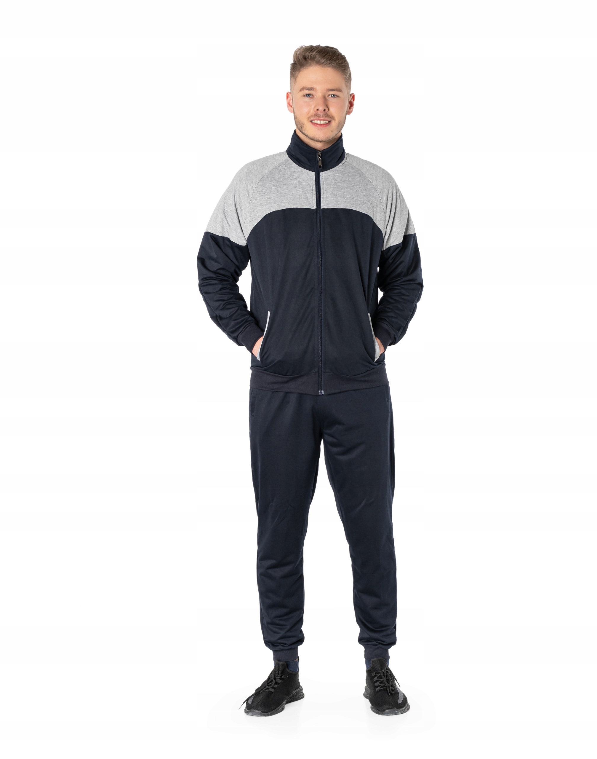 

Komplet Dresowy Męski Dres Bluza Spodnie 998-2 r L