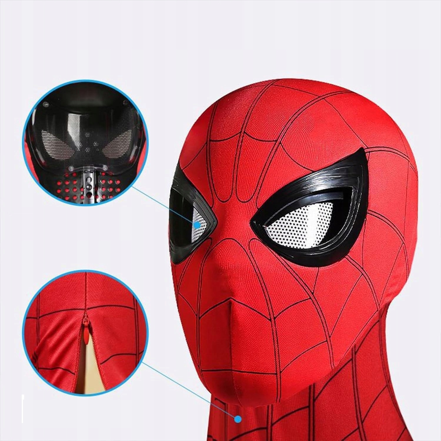 SPIDERMAN MASKA OCZY SĄ RUCHOME SUPER HERO MASKA COSPLAY DZIECI/DOROSŁYCH Płeć uniseks