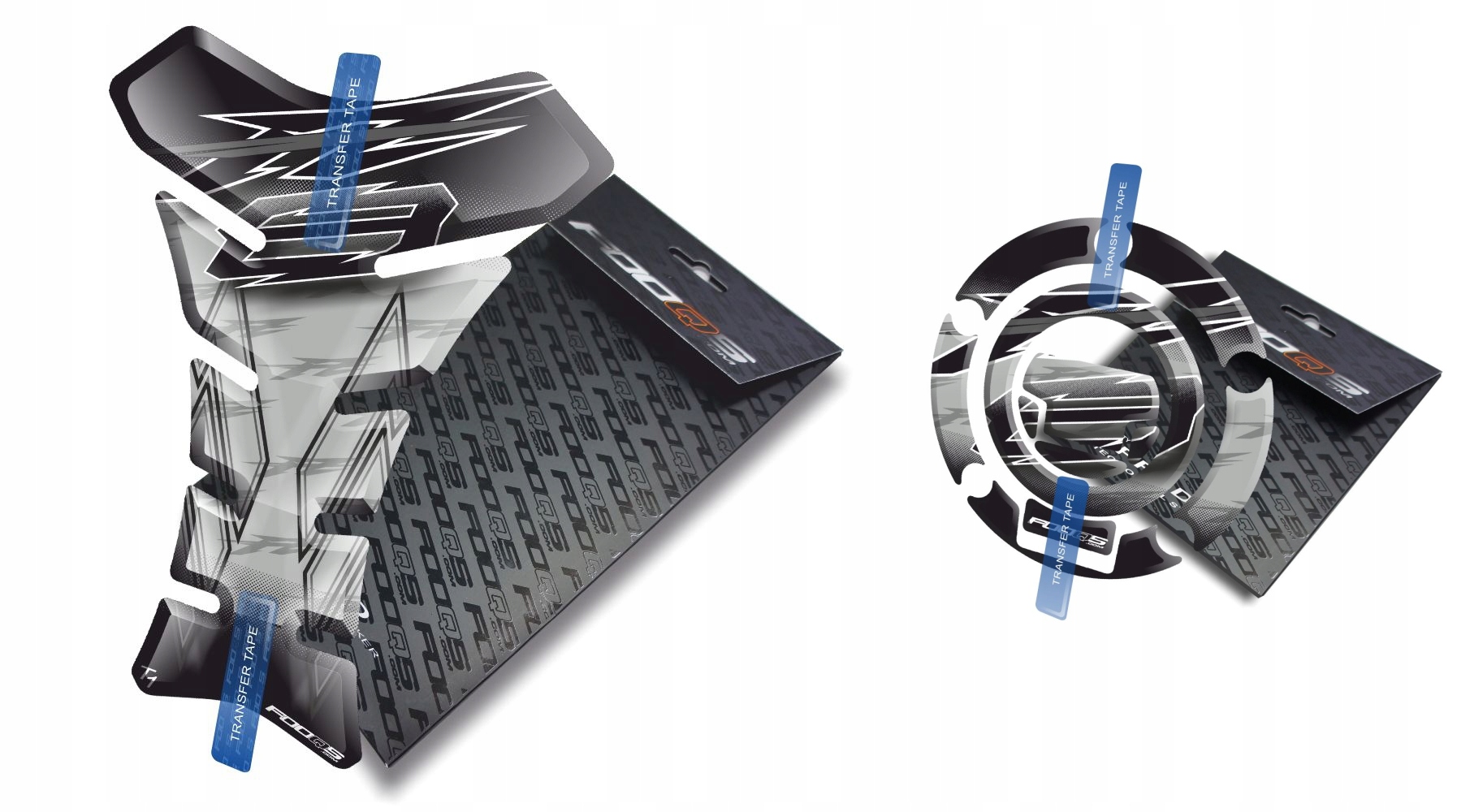 Tank-pad Cap-pad od společnosti Fooqs pro Yamaha FZ-8 Stříbrný