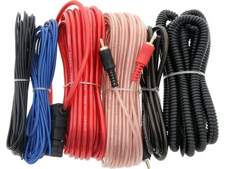 KABLE DO WZMACNIACZA TUBY ZESTAW MONTAŻOWY 1000W Marka Peiying