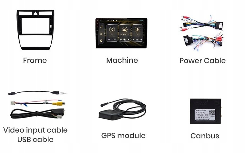 Radio 10' ANDROID 12 AUDI A6 C5 GPS WiFi PL Rodzaje odtwarzanych nośników karta microSD karta SD USB