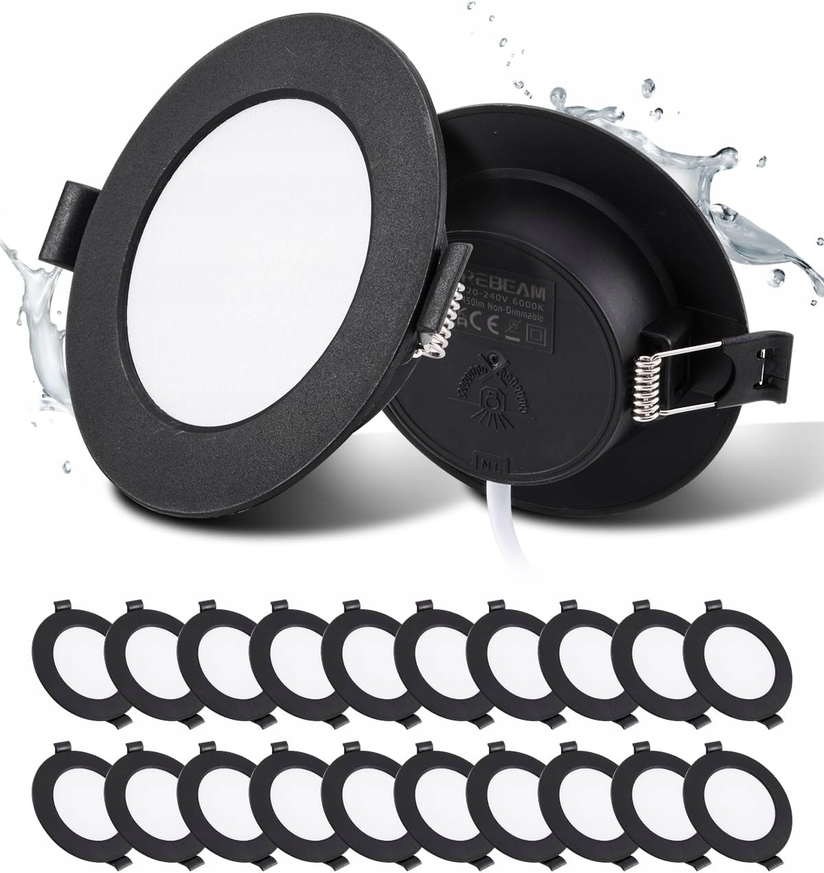 20 stropních lamp 5W, 450LM, 3000K