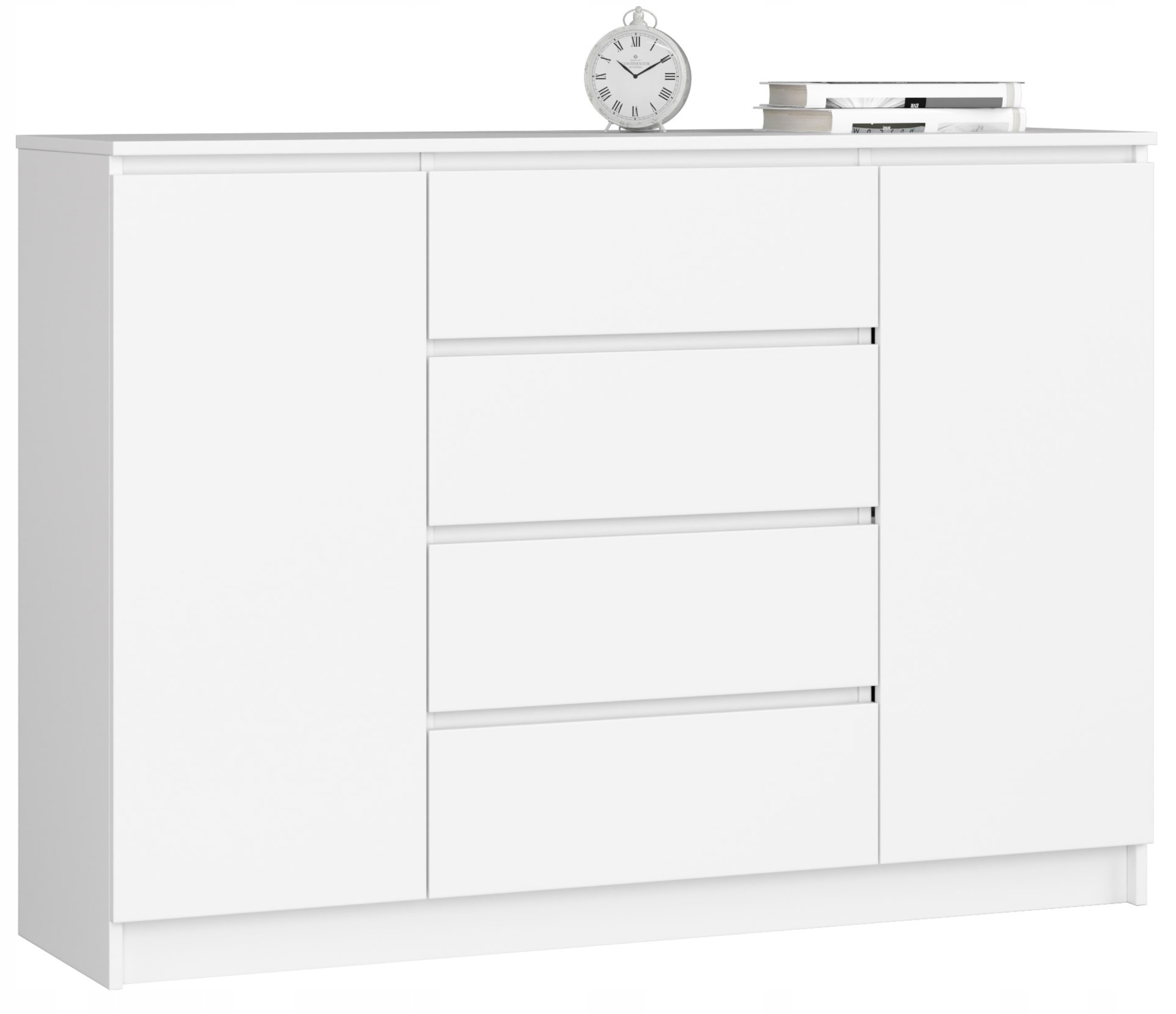 

Komoda szafka K140 4 szuflady biała