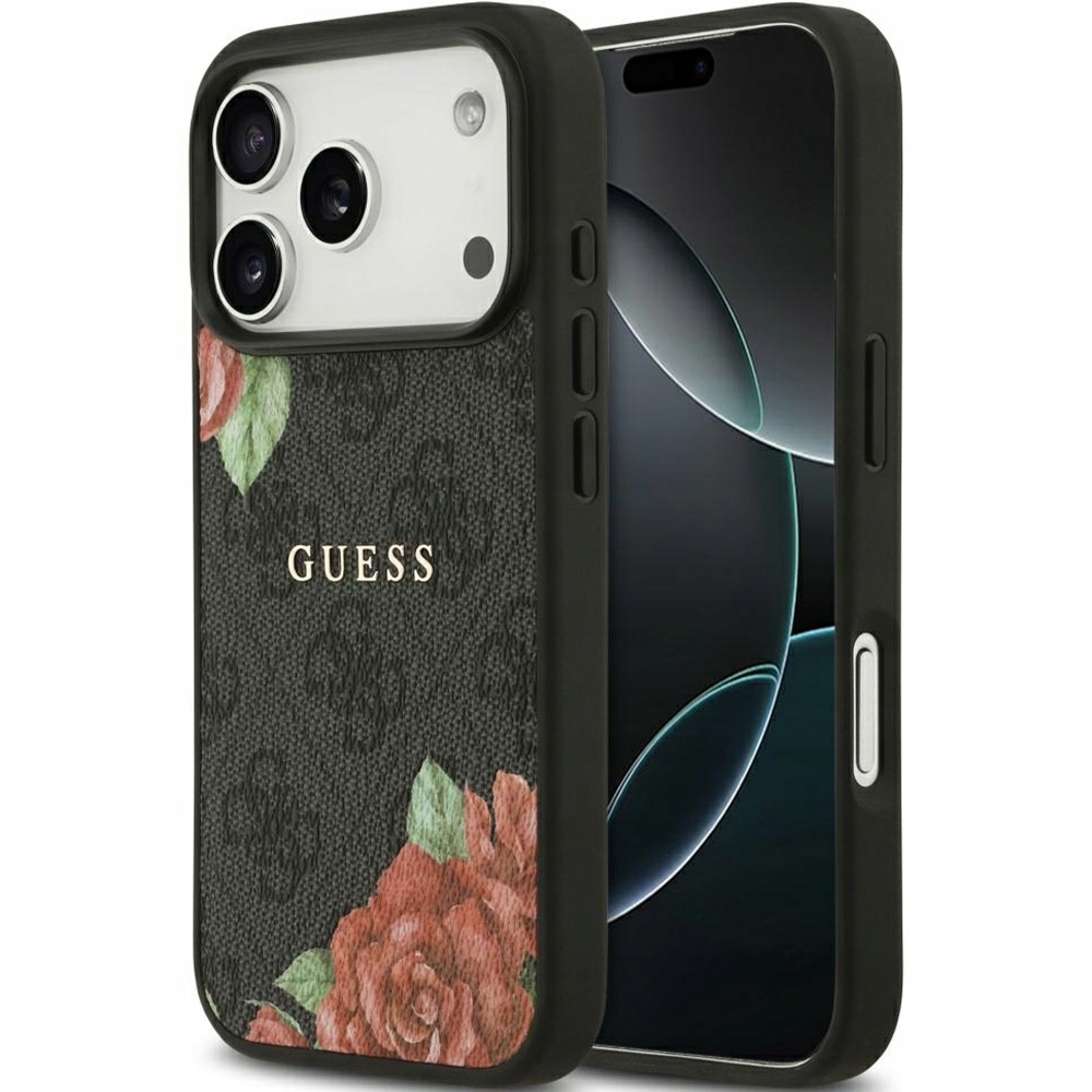 Etui Guess do iPhone 17 Pro Max do MagSafe modne, ochronne, lekkie kwiatowe