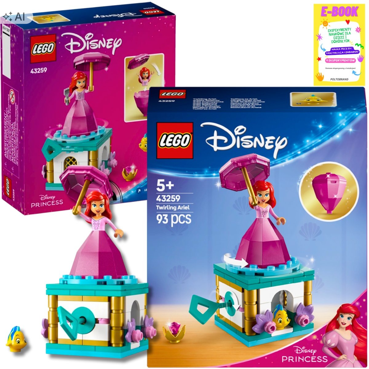 Lego Klocki Disney Wirująca Arielka Dla Dziecka Ebook