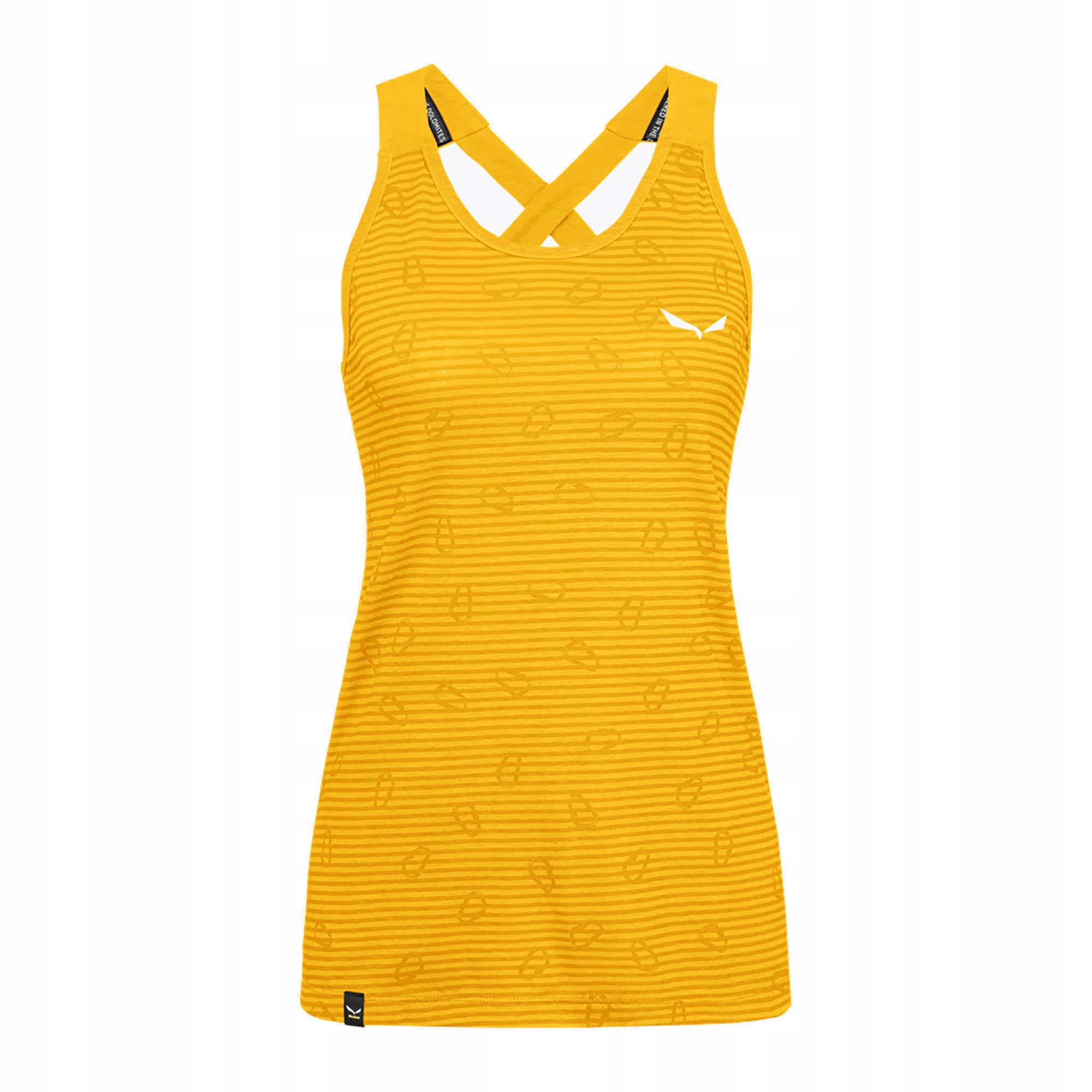 Dámské lezecké tričko Salewa Lavaredo Hemp Graphic Tank žluté 42/36