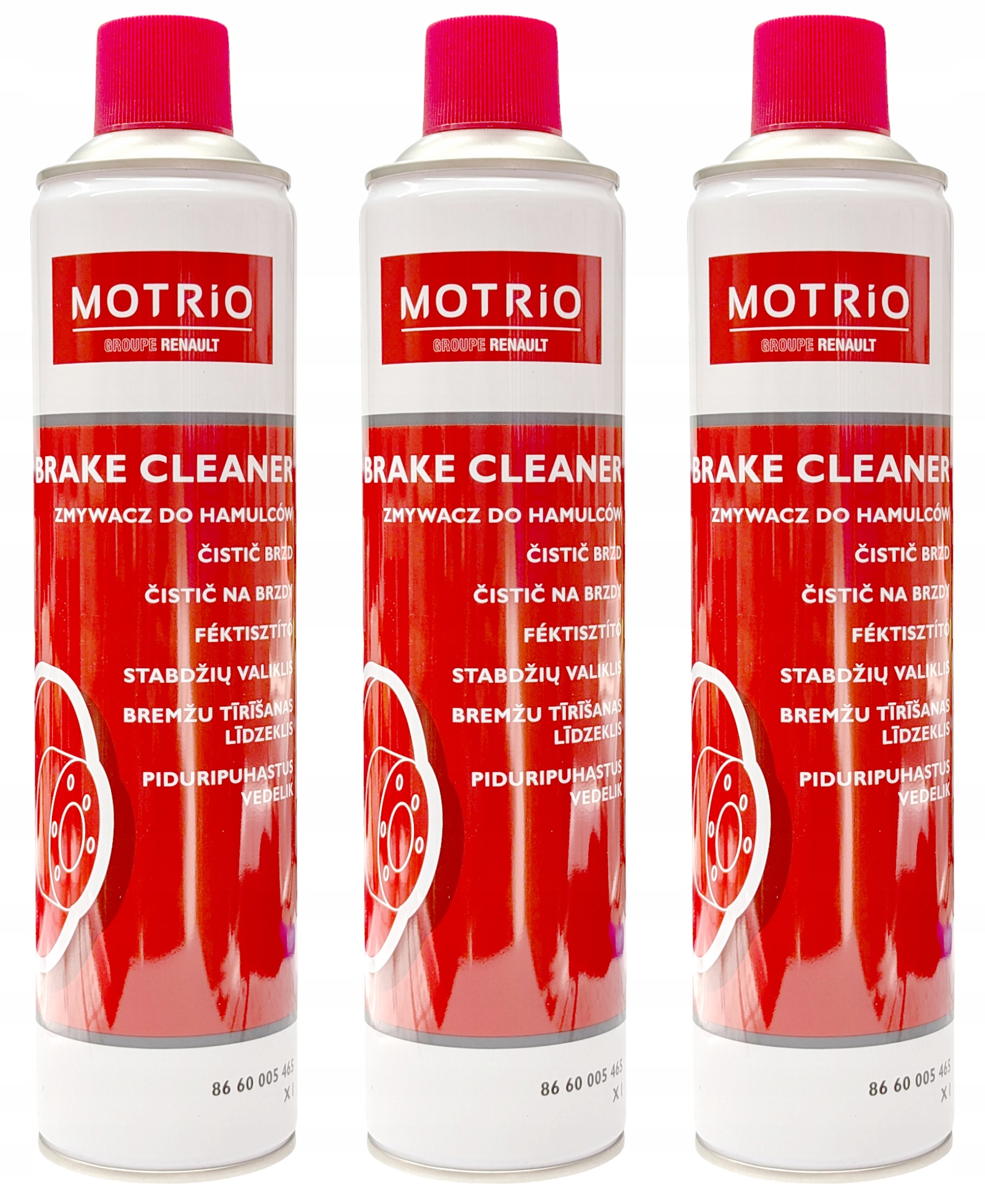 3x Motrio Renault Odtłuszczacz Zmywacz Do Hamulców 600 ML