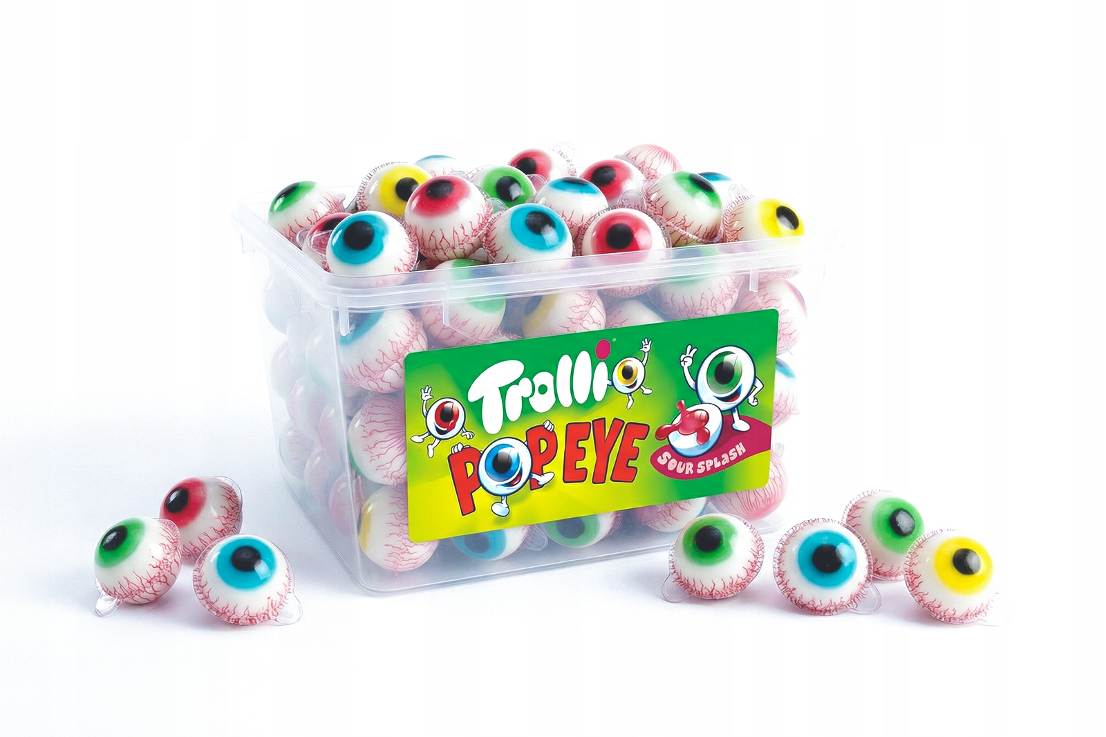 Levně Želé Bonbony Oči Pop Eye Trolli Box 60ks x 18,80 g