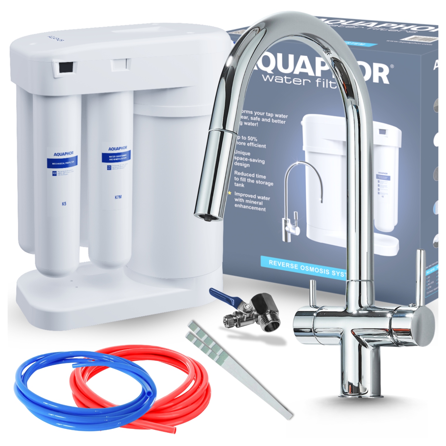Filtr Na Vodu Reverzní Osmóza Ro Morion Pro Kuchyňskou Baterii, Sada Bonus