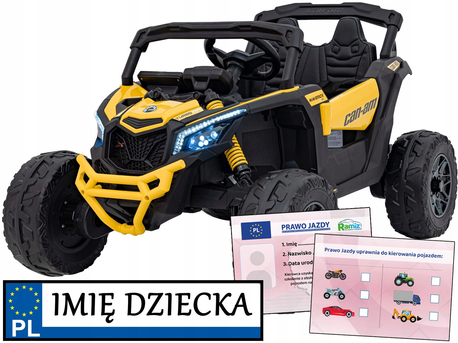 elektryczne autko na akumulator At Can-am Maverick 4x200W auto z pilotem
