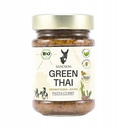 Curry Green Thai Bezlepková Pasta Bio 190 g Sanchon