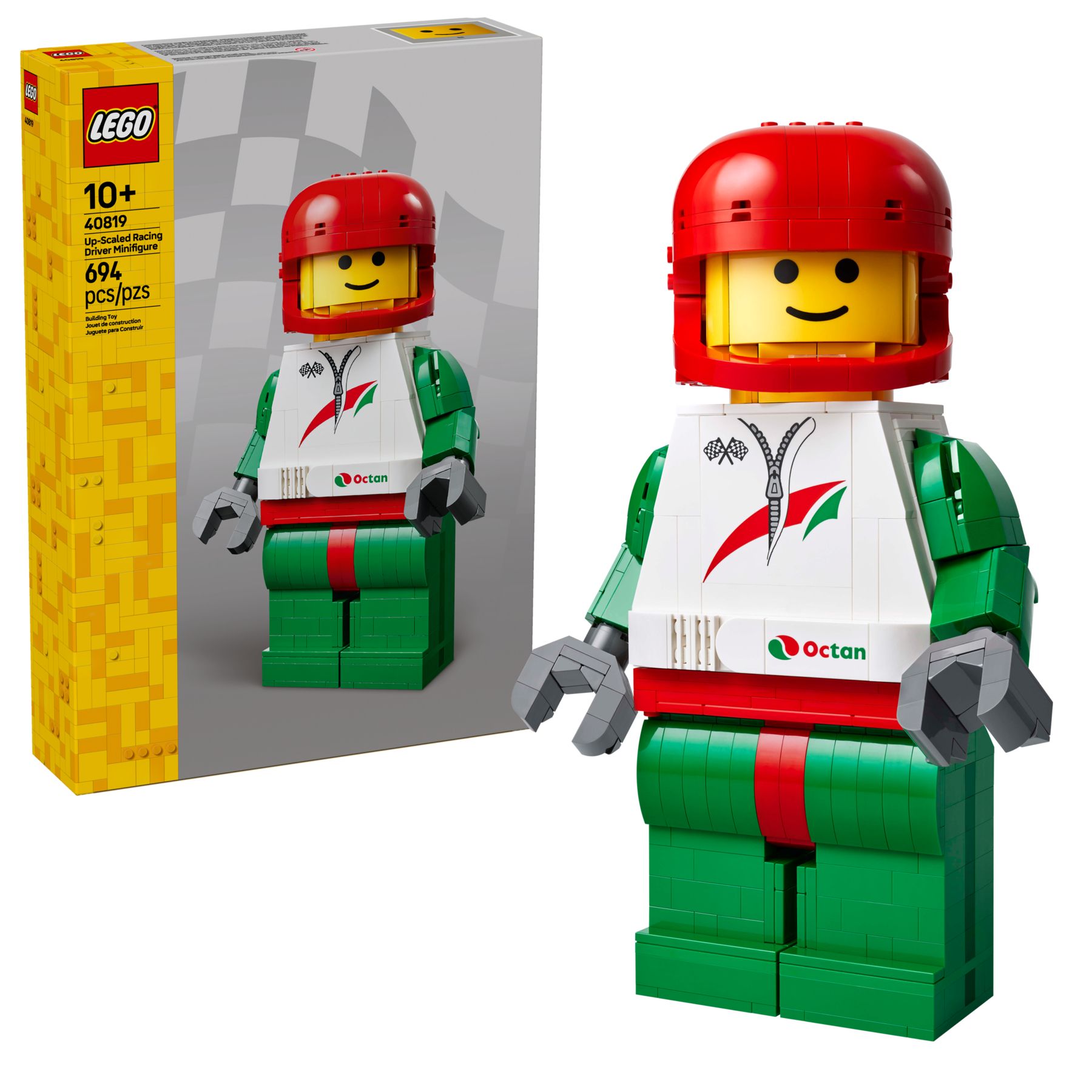 Lego Minifigurky 40819 Velká minifigurka závodního jezdce