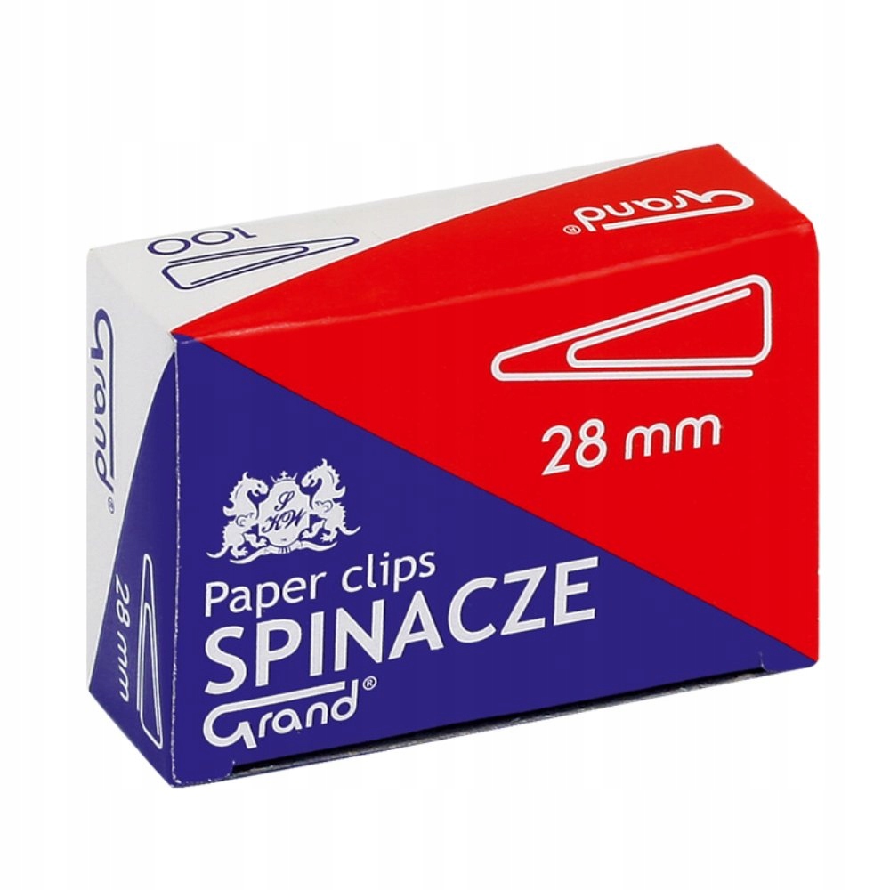 

Spinacze Trójkątne Grand 28mm Srebrne 100szt