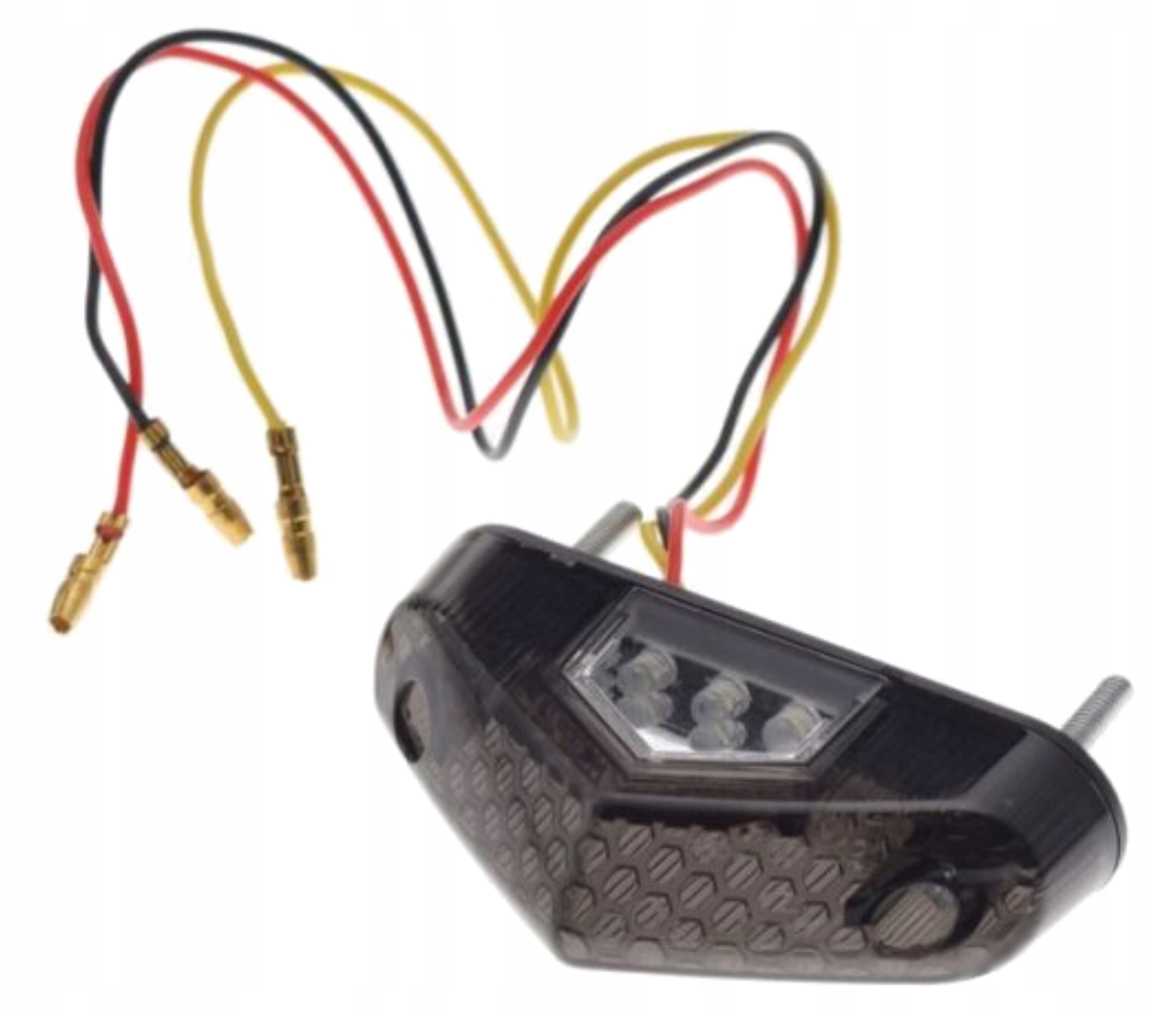 Cross Enduro Atv Lampa Tył Tylna Led Z Homologacją E8 Ciemna Dymiony Klosz