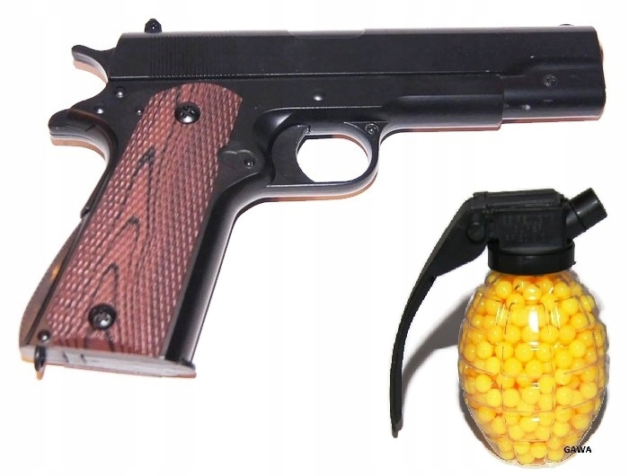 

Metalowy Pistolet Na Kulki Glock C8 Granat kulek