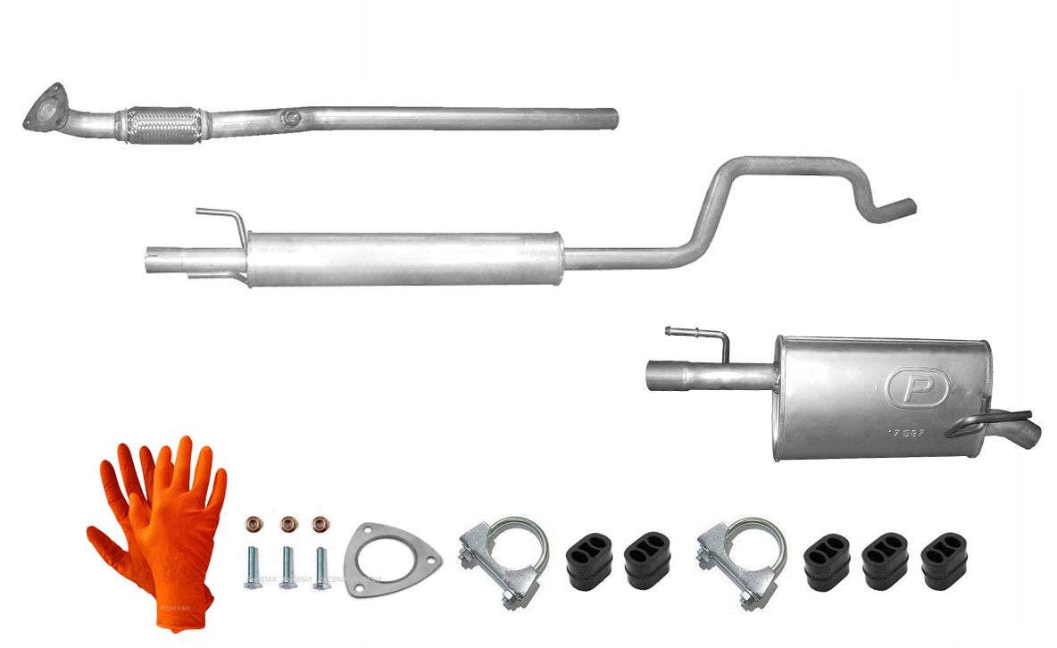 Opel Meriva A 1.4i 16V 66 kW (2004-7/2010) Výfukový Systém