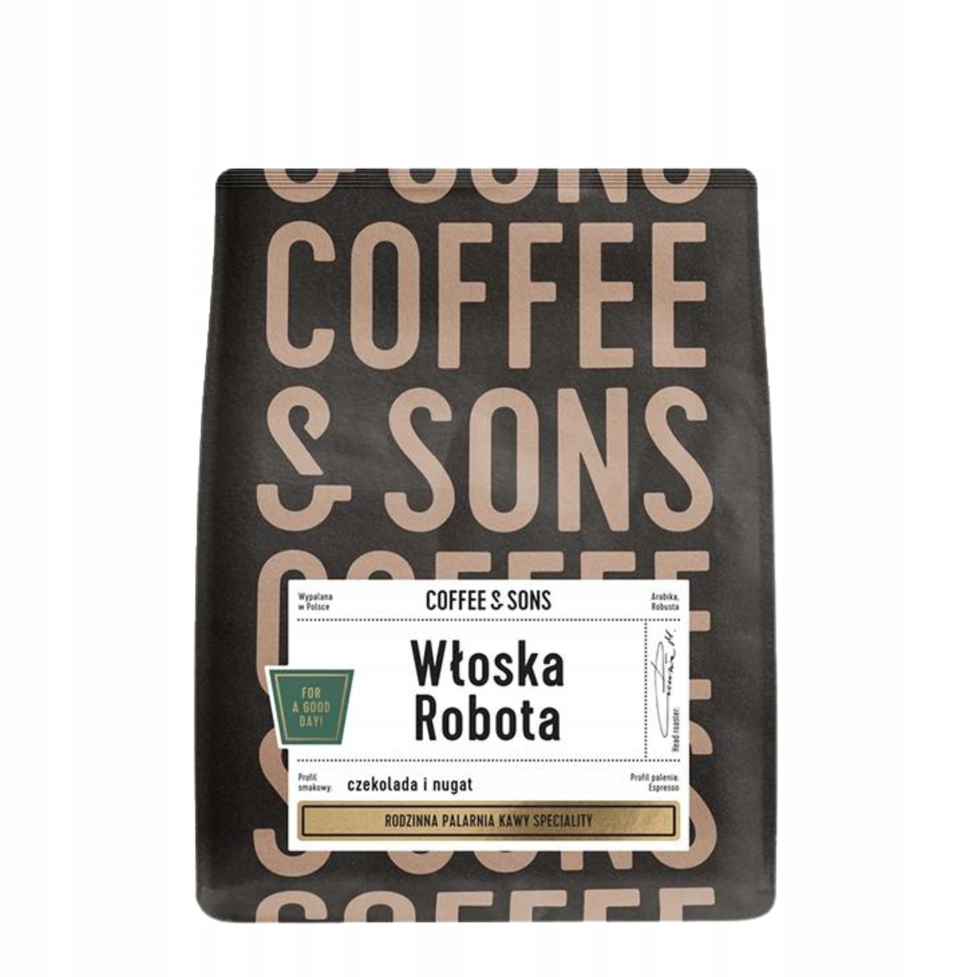 Kawa ziarnista mieszana Coffee&Sons Włoska Robota 2x250g