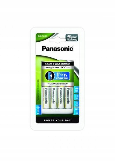 Panasonic BQ-CC55 4xR6 1900mAh Ready to Use