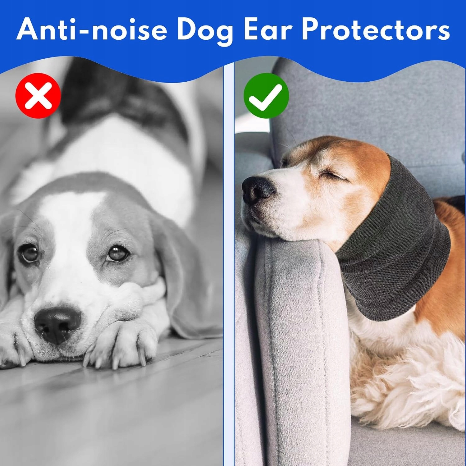 Levně Chránič Uší Pro Psy Límec Ochrana Uší Pro Psy Velikost L