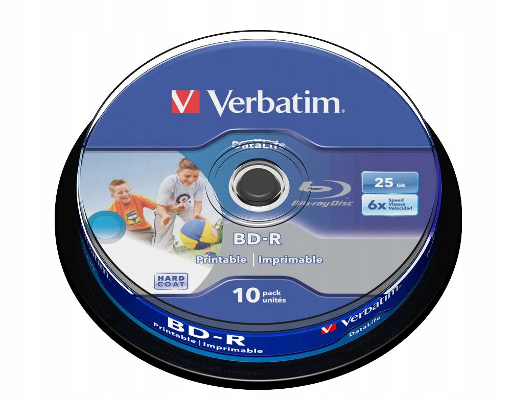 

Płyty Blue-ray Verbatim Br-r 25GB Printable Cake10