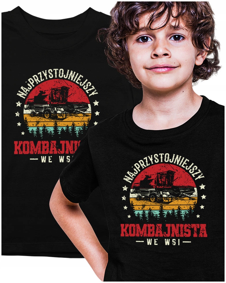 

Koszulka bawełniana Bizon Kombajn z Kombajnem 134
