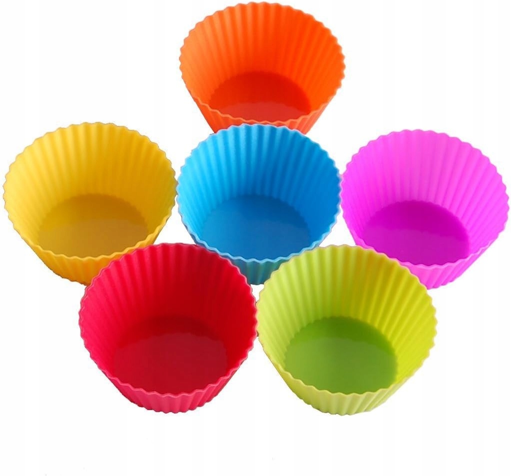 FOREMKI DO MUFFINEK BABECZEK SILIKONOWE PIECZENIA PAPILOTKI FORMA 12szt Marka Springos