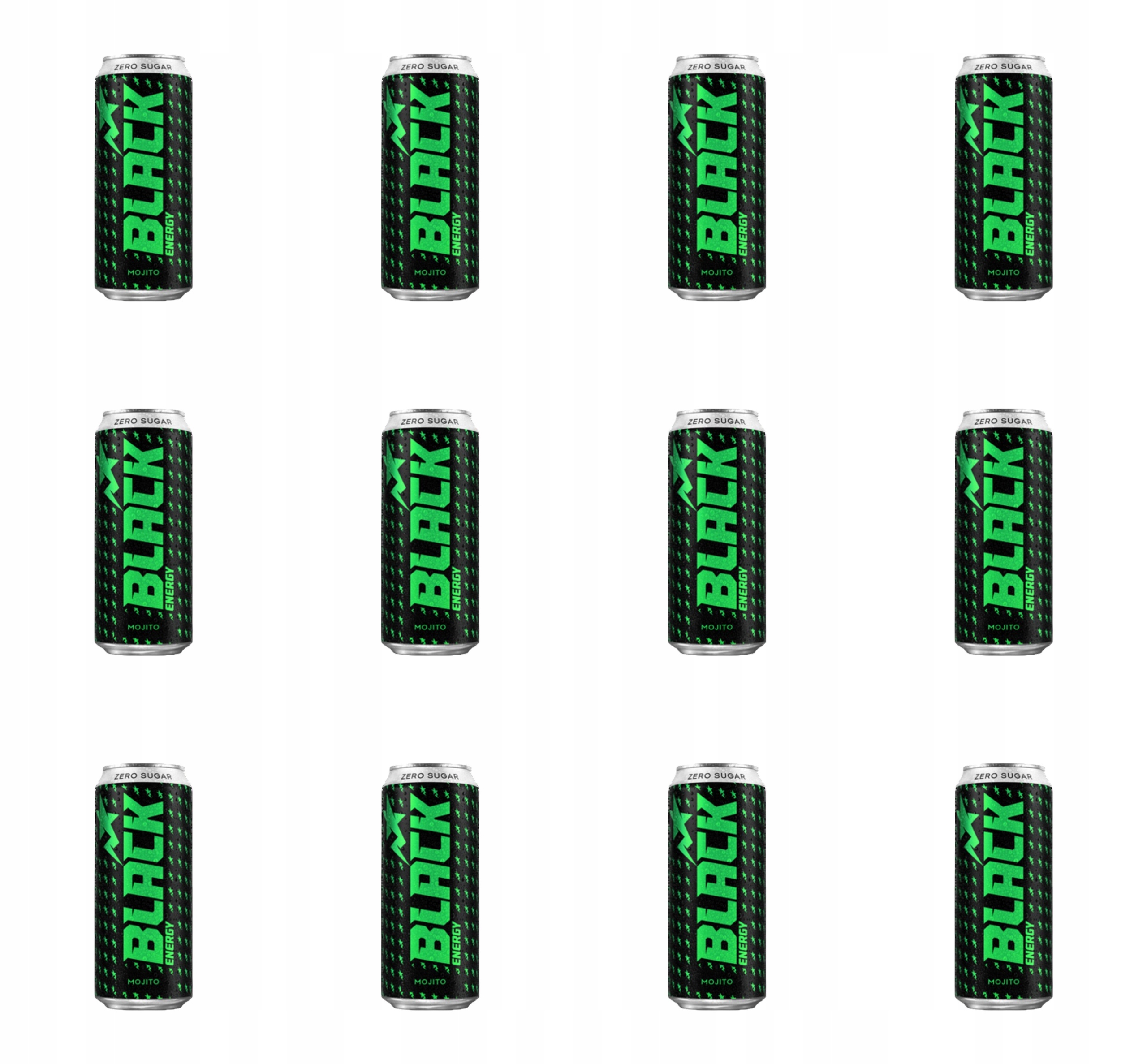Black Energy Zero Sugar Mojito Flavour 500 ml X12
