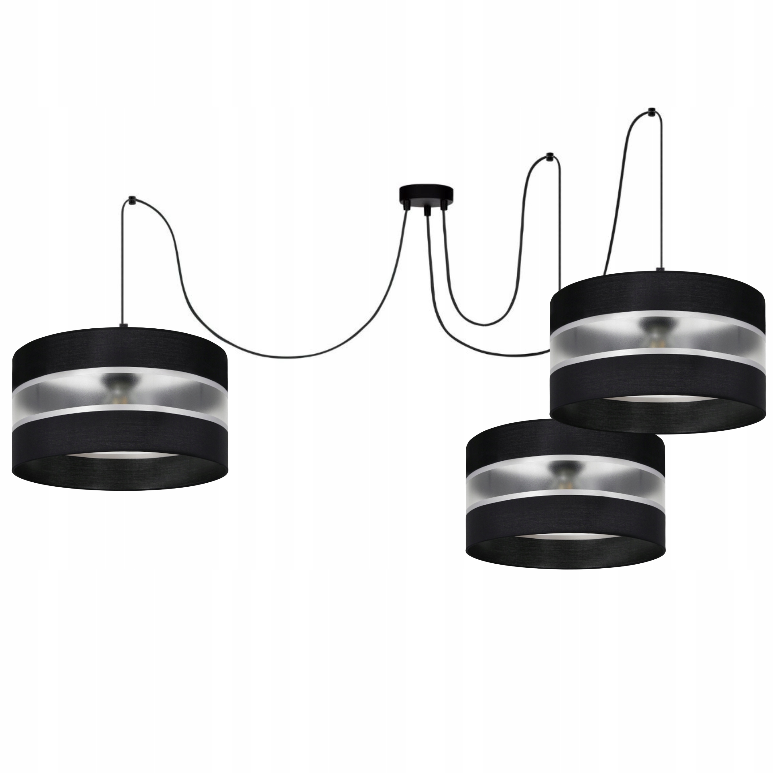 Spider Závesná Stropná Lampa Pavúk Tienidlo S Pruhmi 30 CM E27 Led