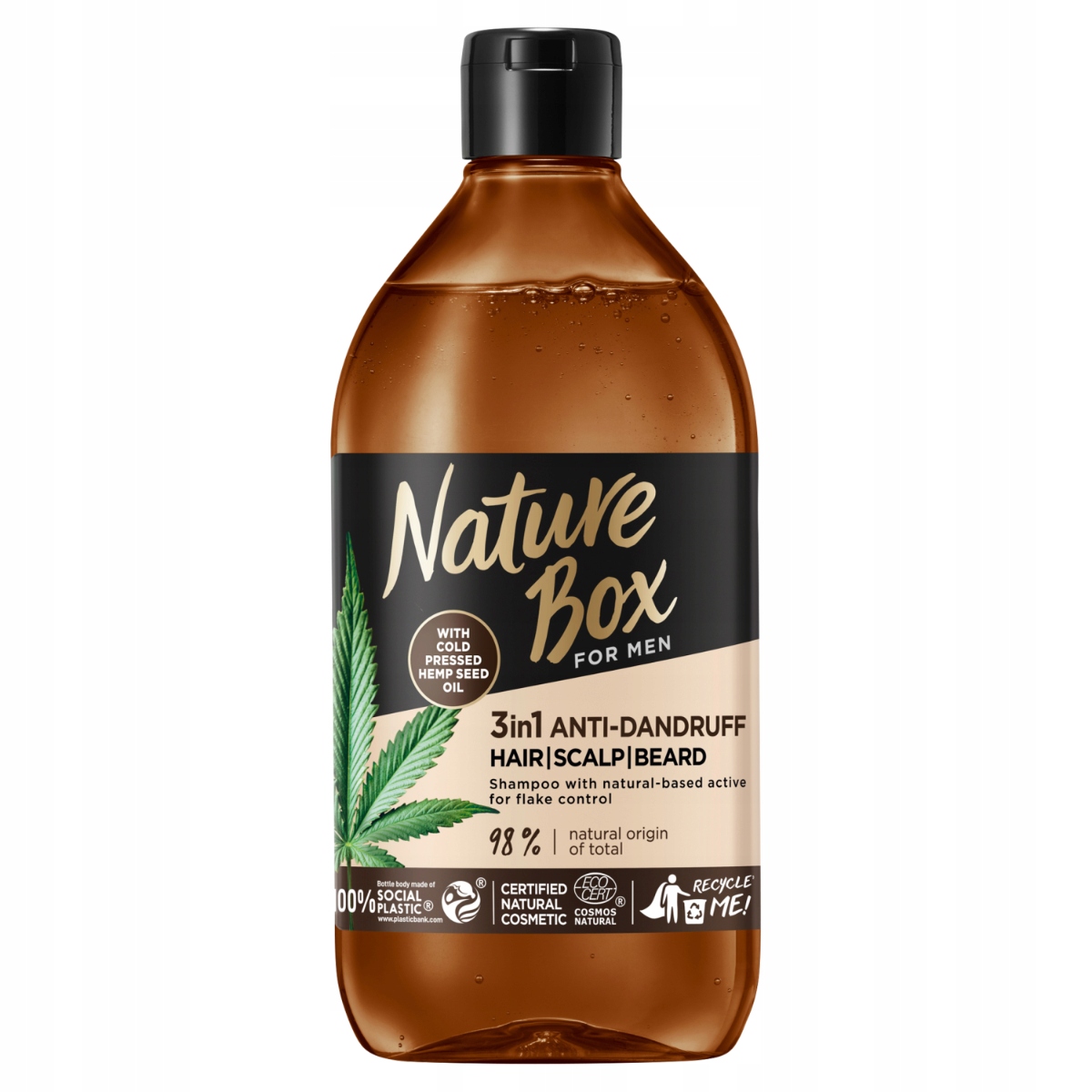 

Nature Box Hemp Seed Oil Szampon z Formułą 3w1