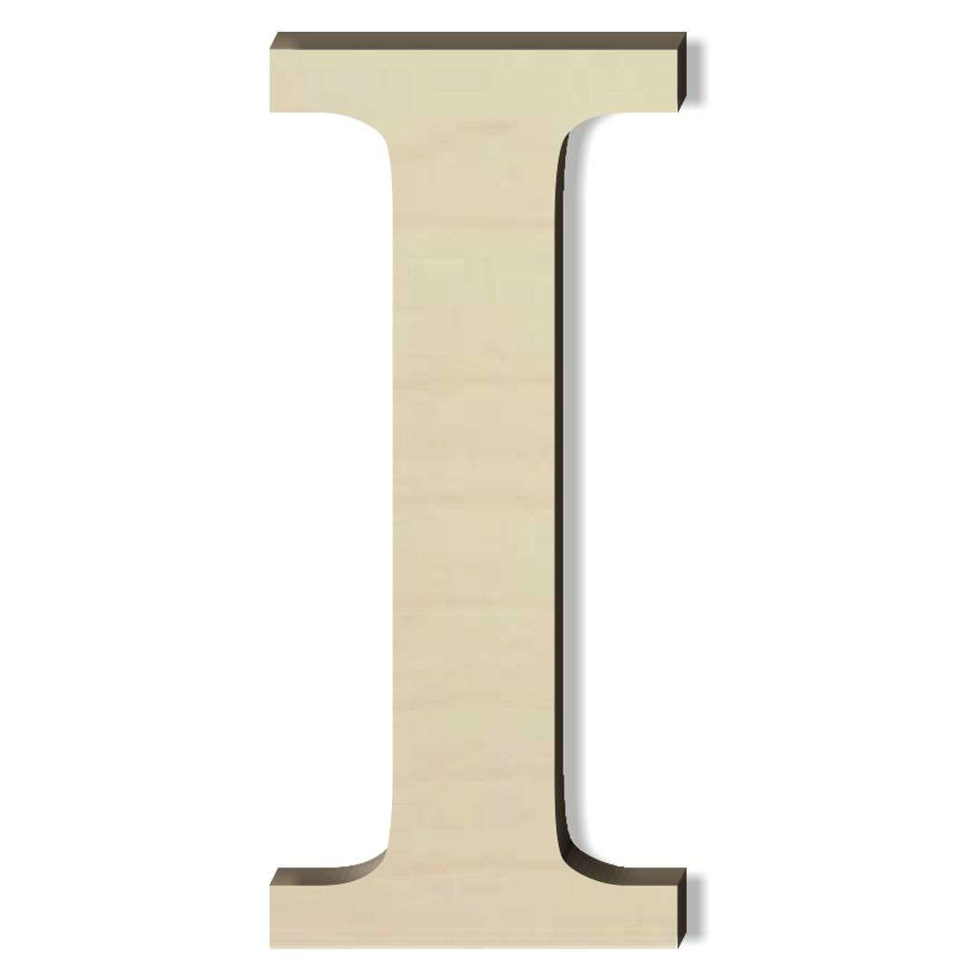 

drewniana Litera literka I Times napis rozm.M 10cm