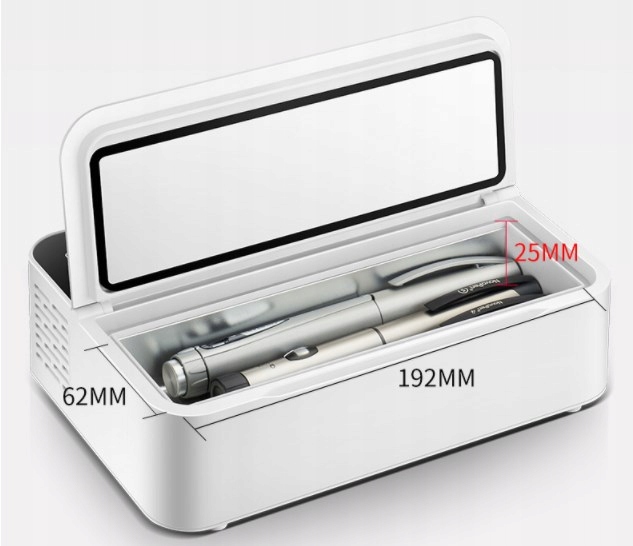 COOB Przenośna Chłodziarka Do Leków Na Insulinę Pojemność 0.26 l