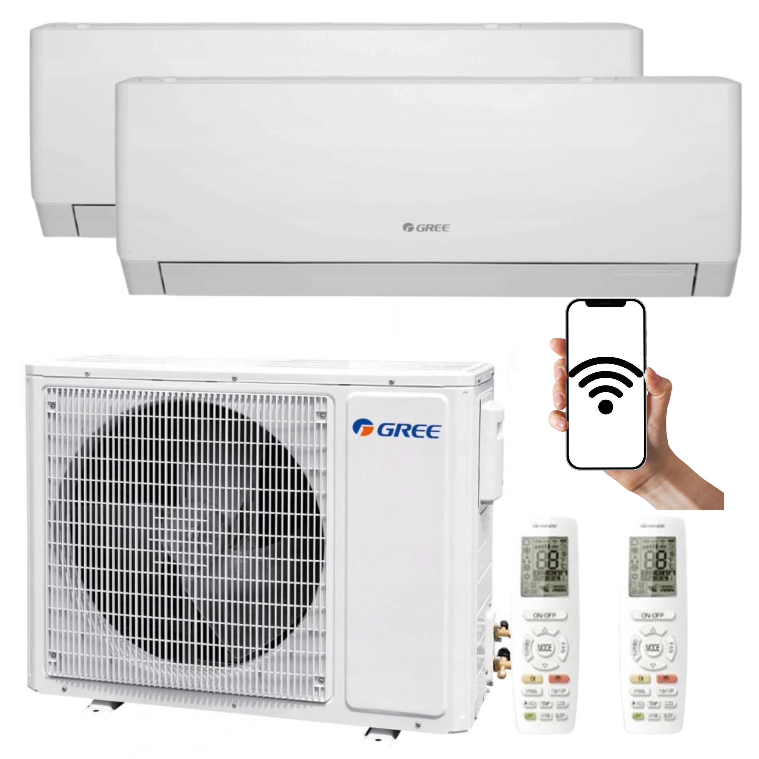 Domáca klimatizácia funkcia Ohrievania Multisplit Gree Pular 2,6kW 2,6kW Wifi