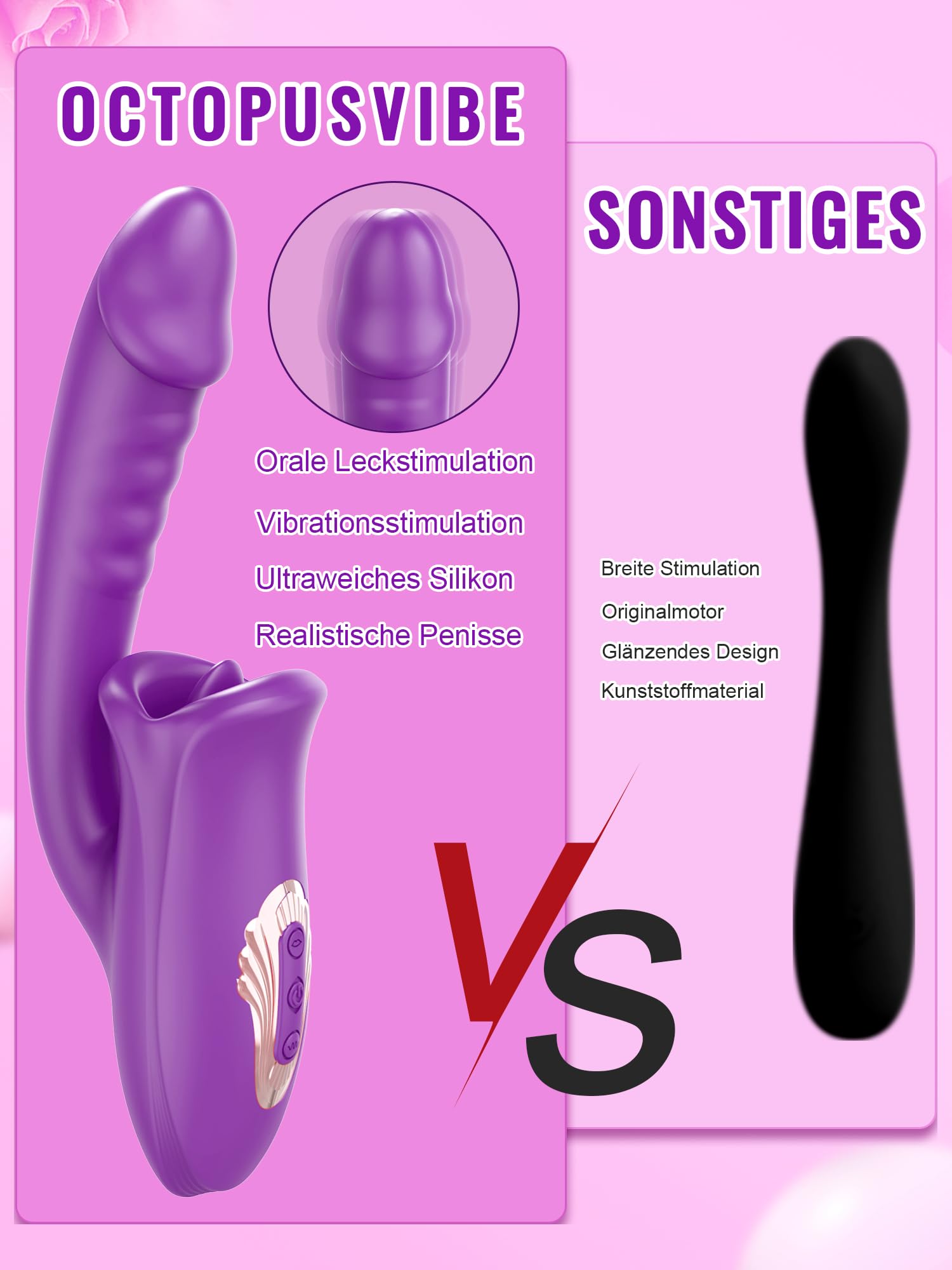 ZUNGEN Realistyczny Dildo Wibrator G Punkt Klitoris Stymulator Dla Kobiet — miniatura 7