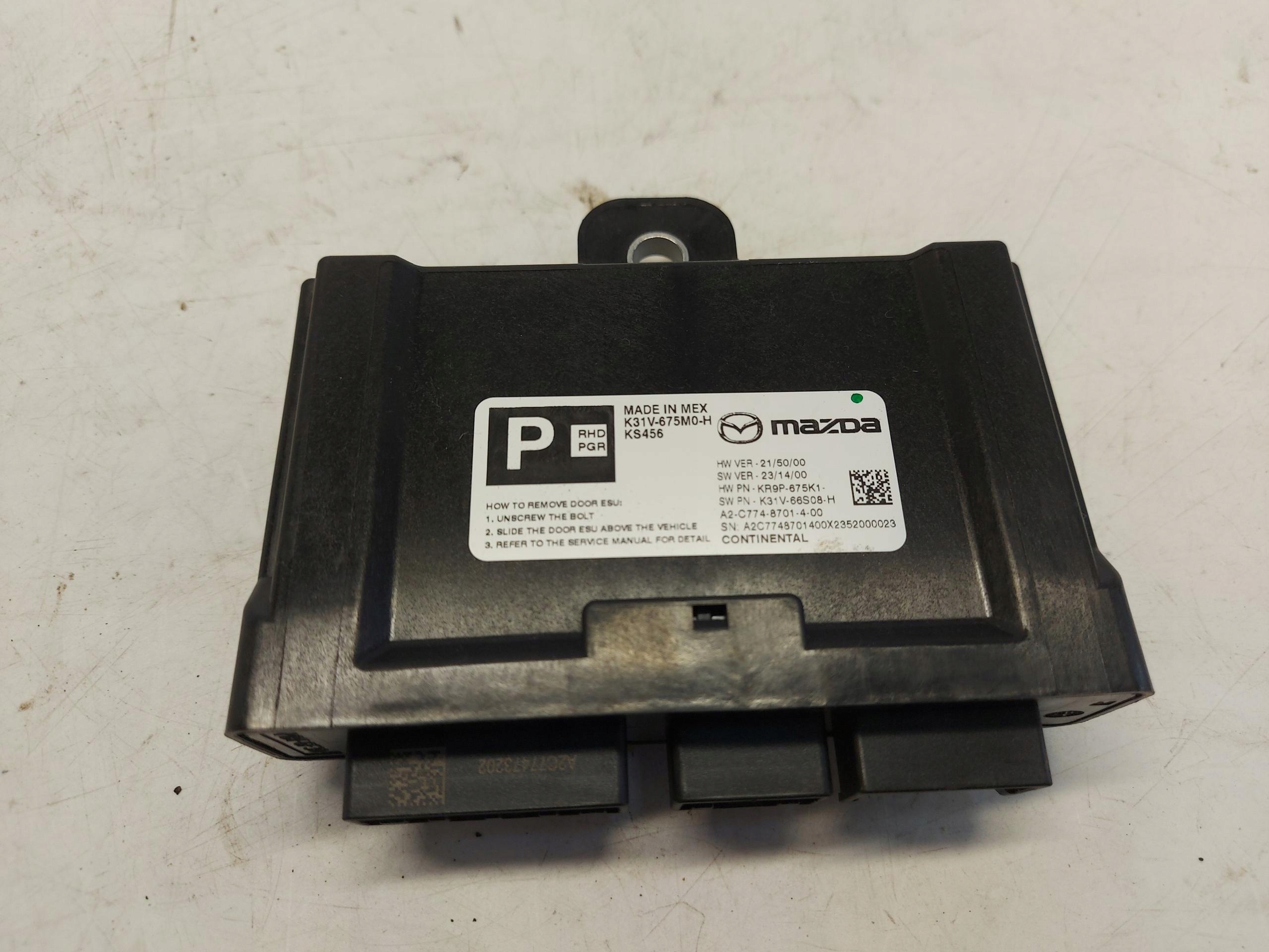 Mazda CX60 2023 control unit module door front k31v-675m0-h
