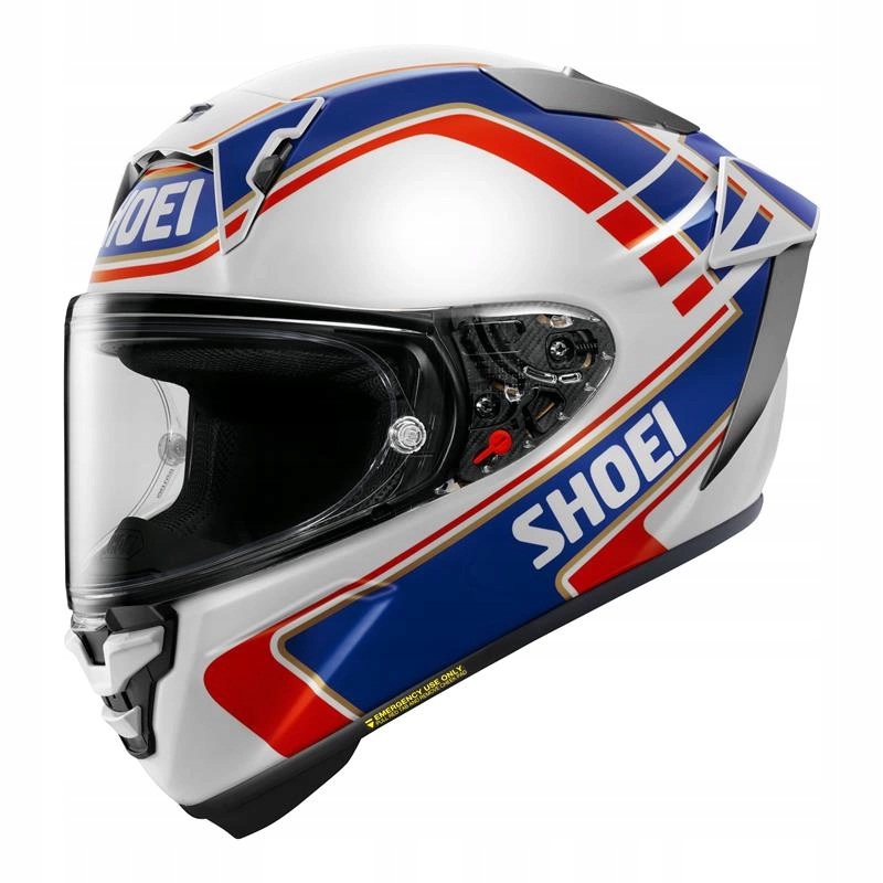 Prilba Shoei X-spr Pro Gardner TC-2 biela červená modrá Darčeky