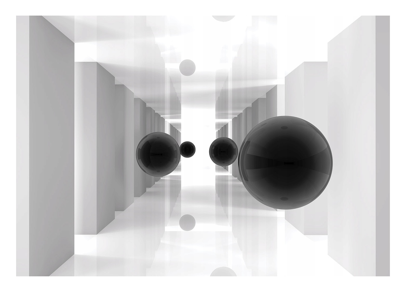 Fototapeta 3D Optický Tunel Koule Obývací Pokoj 254x184