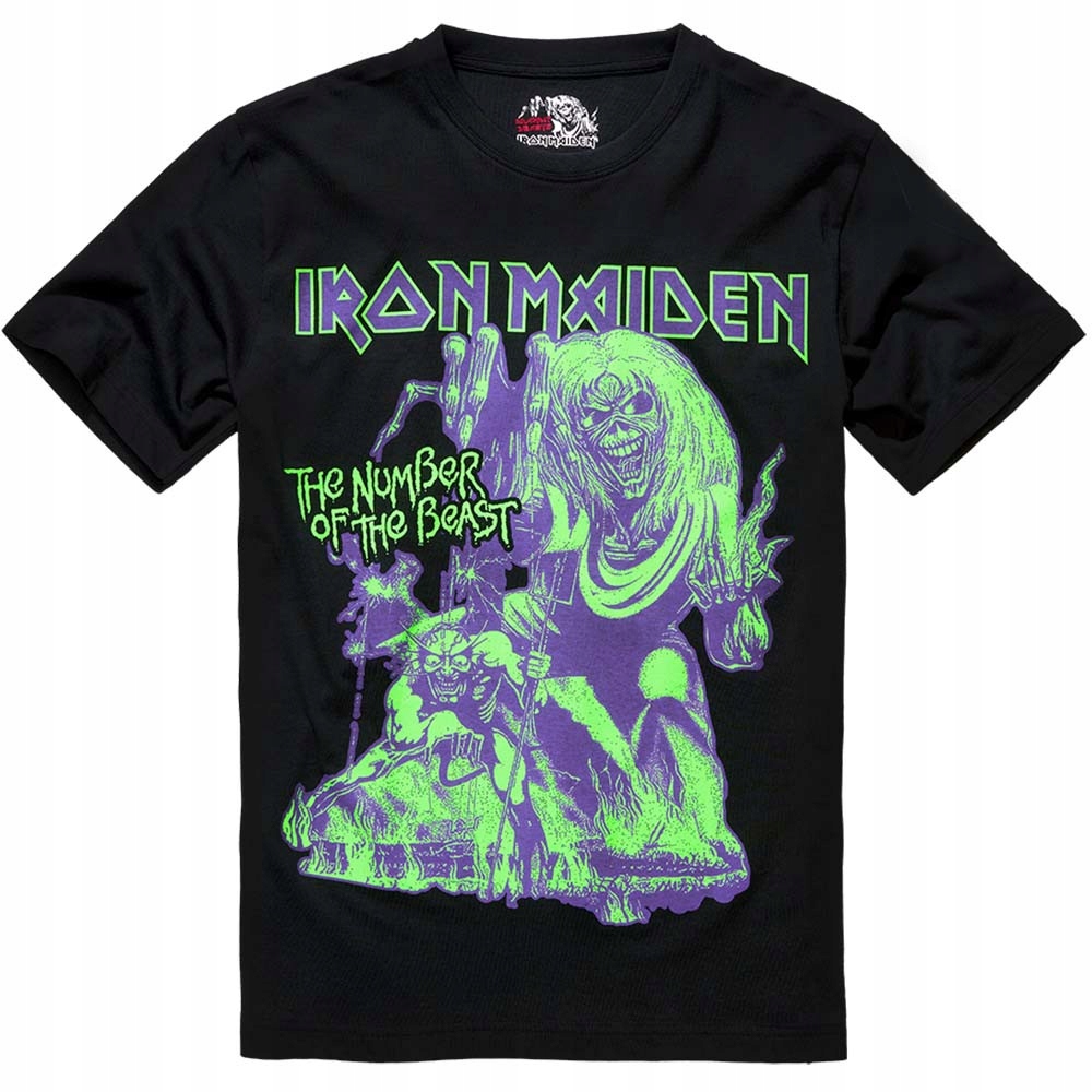 Brandit tričko pánské Iron Maiden Number Of The Beast 3XL černá