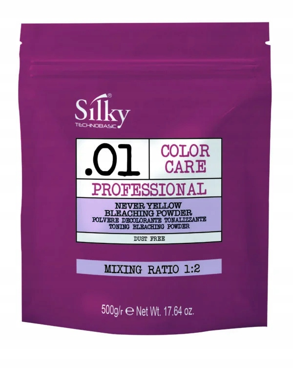 Rozjaśniacz Do Włosów W Pudrze Silky Never Yellow Bleaching 500 G