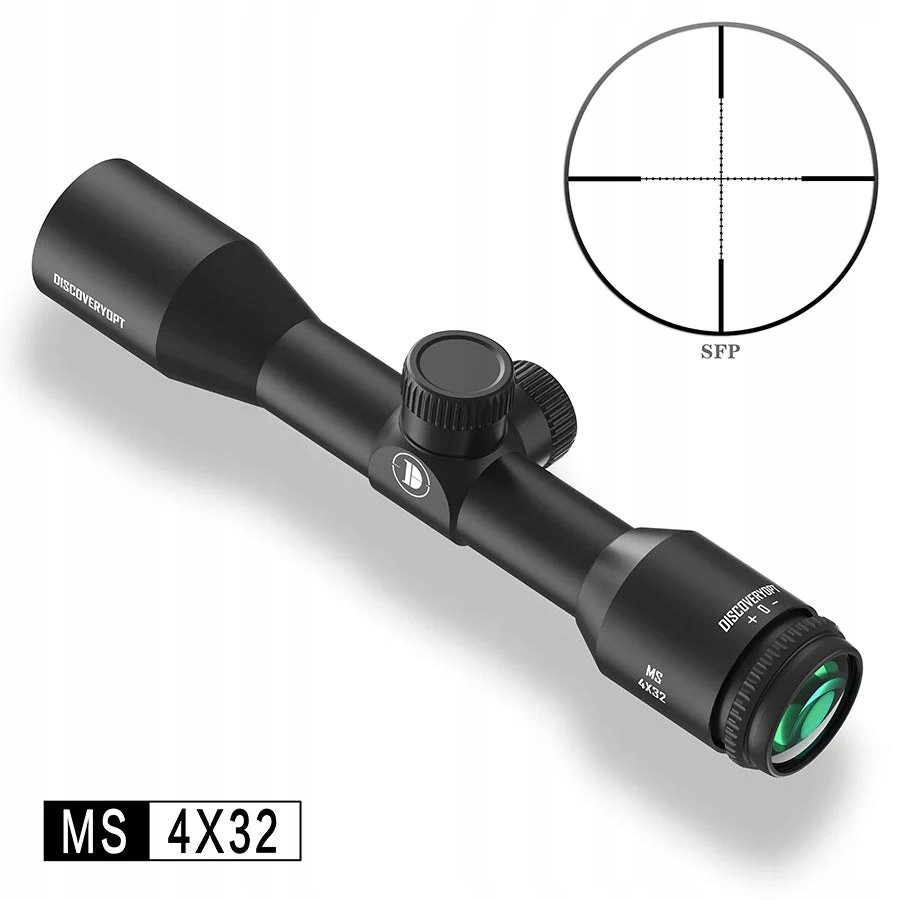 Luneta celownicza do wiatrówki Discovery Optics Ms 4X32 Moa 1" Wytrzymała