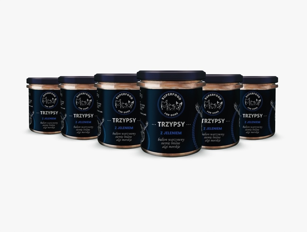 Trzypsy Z Jeleniem Mokra Karma Zestaw 6 X 300G