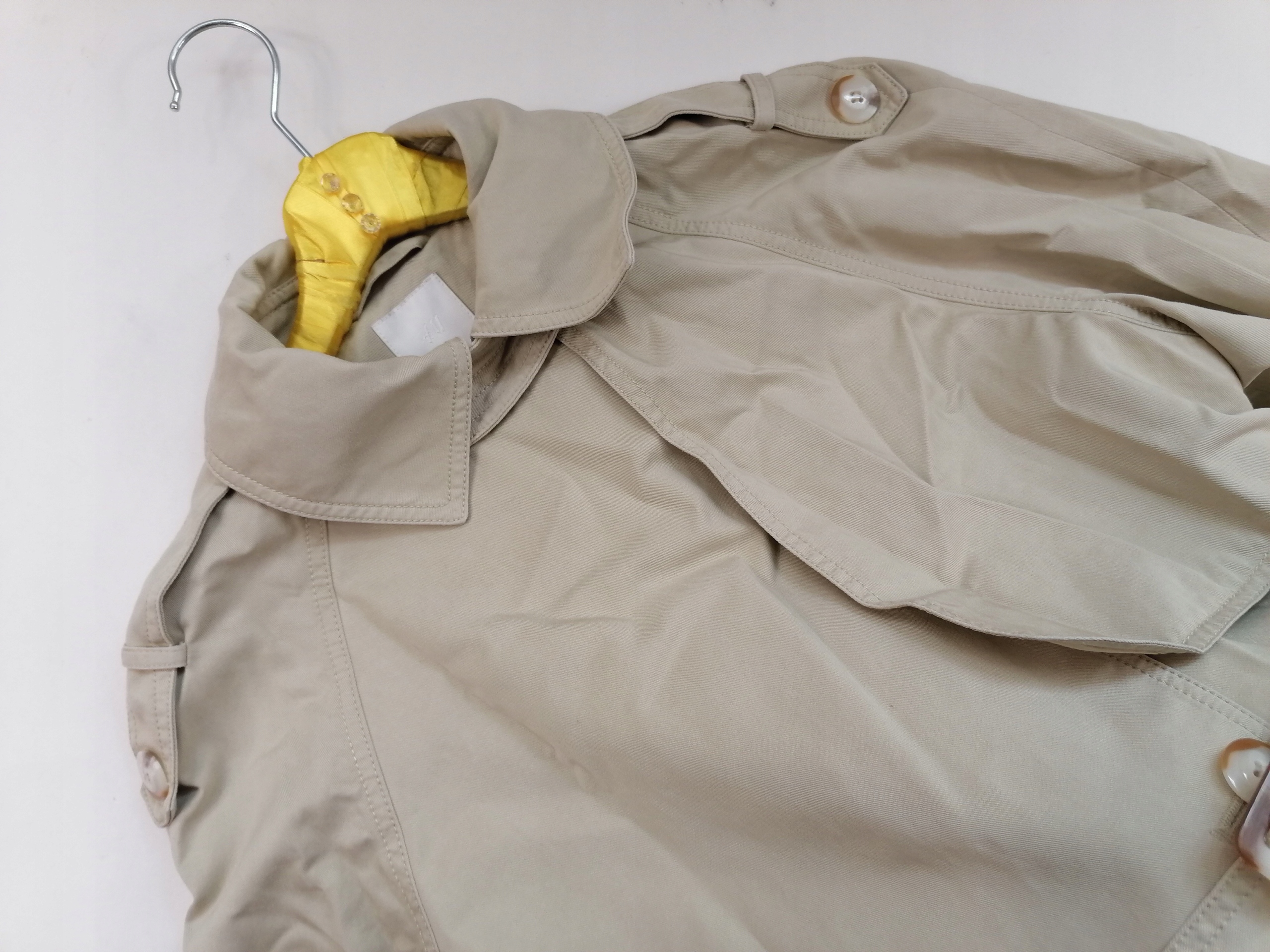 H&M 38 Płaszczyk ciążowy z paskiem+pagony Marka H&M