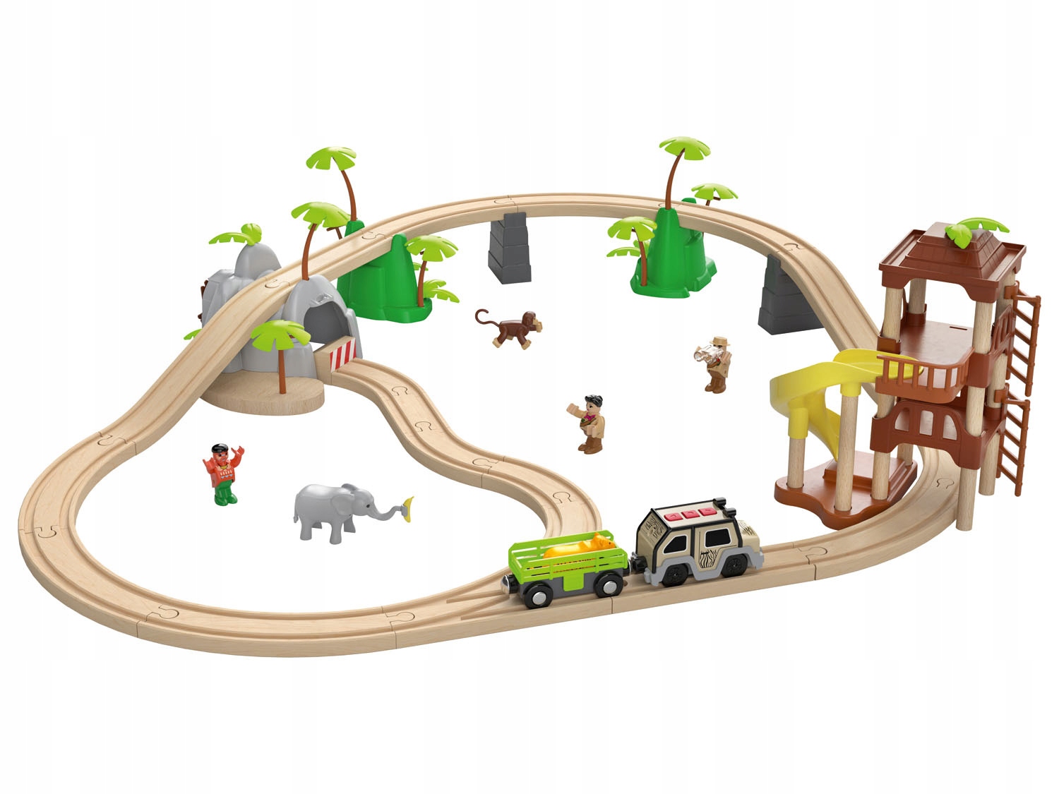 

Playtive Kolejka Drewniana Dzungla Safari Jeep 35E