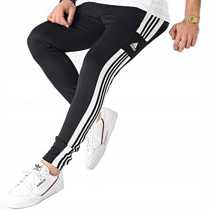 Spodnie dresowe Adidas męskie treningowe dresy-L-Zdjęcie-0