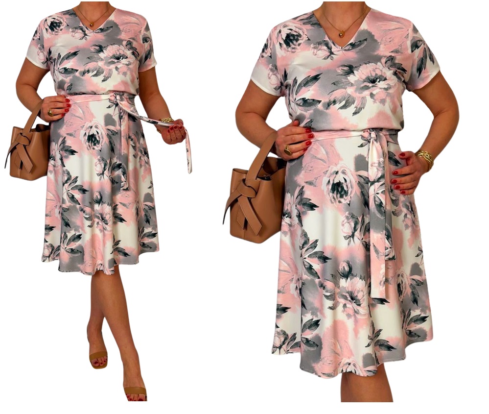 Šaty s květinami elegantní svaté přijímání svatba akce 40 42 44 46 48 50 52 54 56