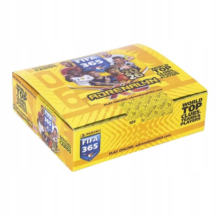 Karty Piłkarskie Panini Adrenalyn XL 2026: Booster Box (24 Paczki) Fifa 365