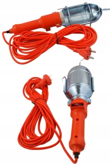 LAMPA WARSZTATOWA LAMPKA WARSZTAT Z KABLEM 4M