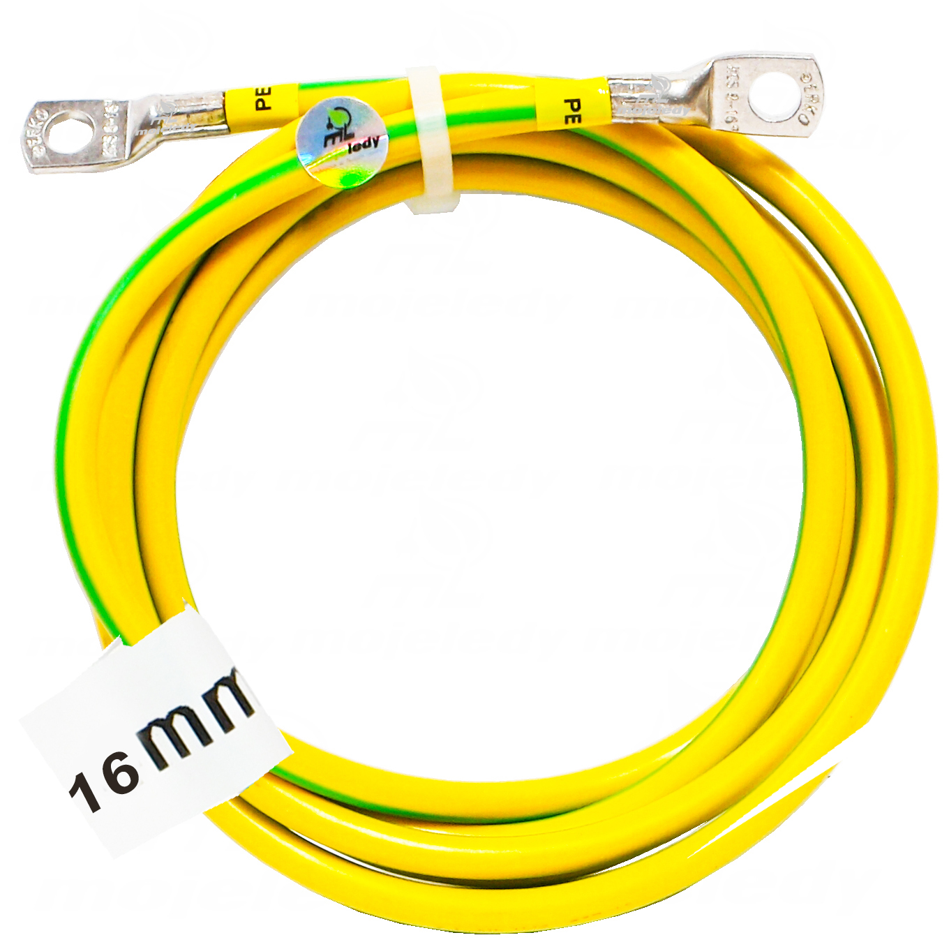 10 m uzemňovací kábel Očková koncovka Lgy 16 mm